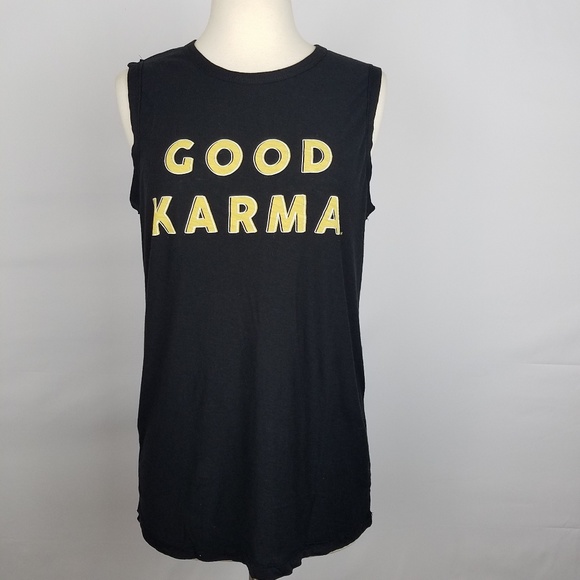 5/$30 COMMUNE GRAPHIC TSHIRT ~ GOOD KARMA - Picture 2 of 4